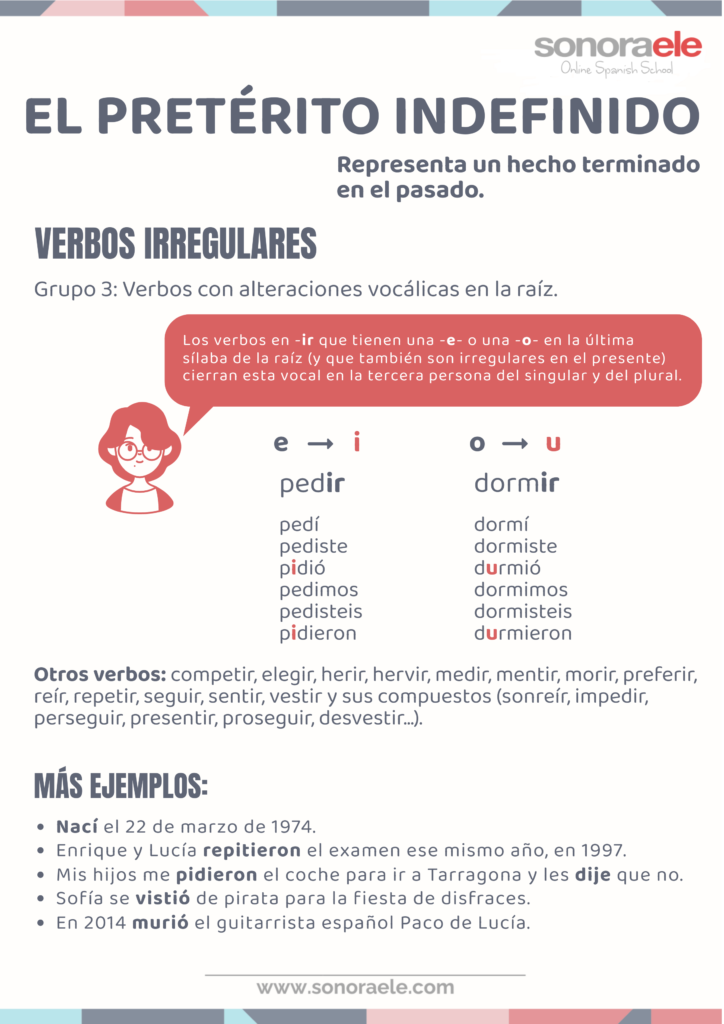 A2 - Pretérito indefinido 3